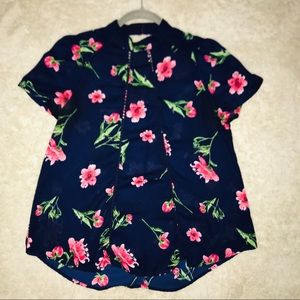 Sienna Sky Blue Floral Blouse